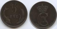 Dänemark 5 Öre (5 Øre) G7205 - Christian IX. 1863-1906 Denmark -