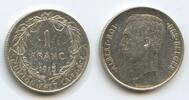 Belgien Königreich 1 Franc Silber M#6619 - Des Belges - Albert I. 1909-1934 Belgium -