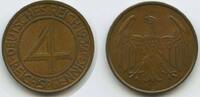 Deutsches Reich Weimar 4 Reichspfennig G10201 - Brüningtaler Germany Weimar Republic -