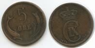 Dänemark 5 Öre (5 Øre) G7207 - Christian IX. 1863-1906 Denmark -