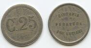 25 Centesimi Wertmarke nd. Italien GX531 - Pedavena Birraria Flli Luciani Jeton Italy Sehr schön