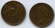 Italien Königreich 10 Centesimi G1961 - SEHR RARES JAHR Victor Emmanuel III. 1900-1946 Italy -