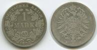 Deutsches Reich Kaiserreich 1 Mark G10256 - Germany Empire Wilhelm I. -