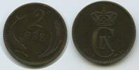 Dänemark 2 Öre (2 Øre) G7184 - Christian IX. 1863-1906 Denmark -
