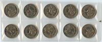 Uganda 10 x 1 Shilling GN683 - 10 Coins Lot Kranich -