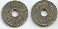 Fidschi One Penny (1 Penny) G7504 - Fiji Queen Elisabeth II. -