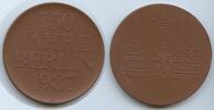 Deutschland Riesenmedaille Pozellan Meissen GX607 - 750 Jahre Berlin 1237-1987 -