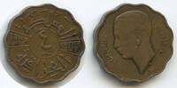 Irak 4 Fils G6341 - Bronze RAR Ghazi I.1933-1939 Iraq -