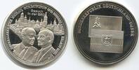 Deutschland Bundesrepublik - UdSSR Sowjetunion Medaille nd. GY583 - Generalsekretär Michael Gorbatschow - Helmut Kohl - Besuch in der BRD Proof, ...