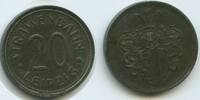 Deutsches Reich Kaiserreich 20 Pfennig Notgeld Strassenbahnmarke nd. T033 - Strassenbahn Leipzig Token Coinage Germany EF