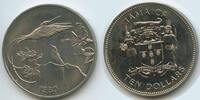 10 Dollars 1980 Jamaika G0025 - Hummingbirds Kolibris RAR 5.668 Auflage Jamaica Unzirkuiert, leicht angelaufen