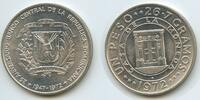 Dominikanische Republik 1 Peso 1972 GS778 - 25th Anniversary of the Central Bank - Dominican Republic Unzirkuiert, leicht angelaufen