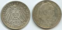 Deutsches Reich Kaiserreich Bayern 3 Mark Silber S0457 - 90. Geburtstag Prinzregent Luitpold 1821-1911 Germany Bavaria -