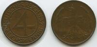 Deutsches Reich Weimar 4 Reichspfennig G10193 - Brüningtaler -