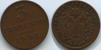 Italien Lombardei Venetien 3 Centesimi G14921 - Franz Joseph I. 1848-1916 Italian States Lombardy-Venetia -