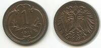 Österreich Kaiserreich 1 Heller G3945 - Kaiser Franz Joseph I. 1848-1916 Austria -