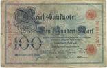 100 Mark 1903 Deutsches Reich Kaiserreich GB281 - Paper Money Germany Reichsbanknote Very Scarce Gebrauchte Erhaltung