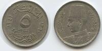 Ägypten 5 Milliemes G3417 - Egypt King Farouk I. 1936-1952 -