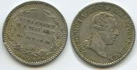 Sachsen-Albertinische Linie ⅙ Thaler Silber H0622 - Auf den Tod des König Friedrich August I. - Saxony -