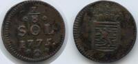 Luxemburg RDR Österreich 1/8 Sol 1775 G14703 - Maria Theresia 1740-1780 Luxembourg VF