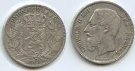 Belgien 5 Francs Silber GS816 - Des Belges Leopold II. 1865-1909 -