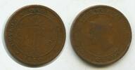Ceylon One Cent (1 Cent) G6568 - British Queen Victoria Sri Lanka -