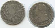 Vatikan Italien-Kirchenstaat 10 Soldi Silber 1869-XXIII R G1533 - Papst Pius IX. 1846-1870 Papal States Italian states F-VF