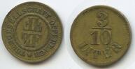 Deutsches Reich Biermarke 3/10 Liter Wertmarke Bierzeichen GX461 - Offenbach Turngesellschaft -