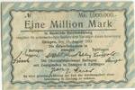 Deutsches Reich Weimar 1 Million Mark Notgeld 1923 GB184 - Balingen Germany Paper Money Gebrauchte Erhaltung