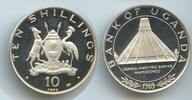 Uganda 10 Shillings Silber G0071 - Papstbesuch Visit of Pope Paul VI. – Basilica of the Uganda Martyrs -