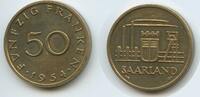 Saarland - Deutschland Frankreich 50 Franken G3622 - RAR Saar Protectorate Germany - France -
