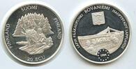 Finnland 20 Ecu Silbermedaille GY591 - Rovaniemi Hauptstadt Lapplands Finnland -