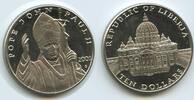 Liberia 10 Dollars G0024 - Papst Johannes Paul II. Vatikan Pope John Paul -
