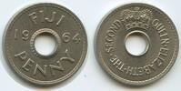 Fidschi One Penny G7525 - Fiji Queen Elisabeth II. -