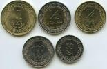 Libyen Satz 50, 100 Dirhams ¼, ½, 1 Dinar GN711 - 5 Münzen Libya -