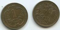 Österreich Kaiserreich 1 Heller G3955 - Franz Joseph I. 1848-1916 Austria -