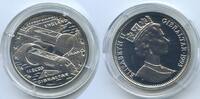 Gibraltar 14 Ecus Silber M#3274 - Eurotunnel England-Frankreich - Train exiting tunnel - Elizabeth II. -