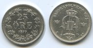 Schweden 25 Öre 77 E.B. M#3043 - Schweden Silber RAR ss 44,00 EUR  Excl. 7,50 EUR Verzending