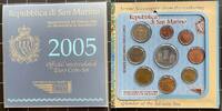 San Marino 8,88 € SAN MARINO Kursmünzensatz KMS 2005 mit 5 Euro Silber im original Folder (8,88€) -