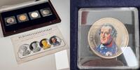 BRD Euro-Währung 40 Euro 4 x 10€ Friedrich der Große stgl & Silber PP Farbaufdruck Goldapplikation in Box -