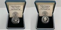 Großbritannien 1 Pfund Großbritannien, 1 Pfund 1986 PP Northern Irish Flax; Silver Proof, Elisabeth II. -