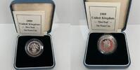 Großbritannien 1 Pfund Großbritannien, 1 Pfund 1989 PP Scottish Thistle; Silver Proof, Elisabeth II. -