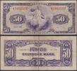 Papiergeld Deutschland Bank Deutscher Länder 1948 50 Mark P7a BDL Ro.242 - Serie 1948 50 Mark 1948 III-IV