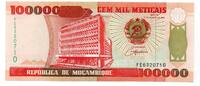 Mozambique 100000 Meticais -