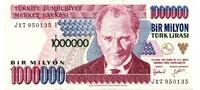 Turquie - Turkey 1000000 Lira -