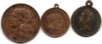 France - Frankreich Lot de 3 Médailles -