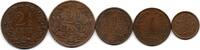 Pays Bas - Netherlands - Niederlande Lot de 5 Monnaies -