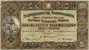 Suisse - Schweiz - Switzerland 5 Franken - 5 Francs -