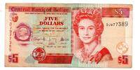 Belize 5 Dollars -