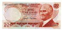 Turquie - Turkey 20 Lira -